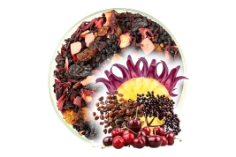 Herbata Owocowa Zimowa WIŚNIE W RUMIE Rozgrzewający Rumowy smak!